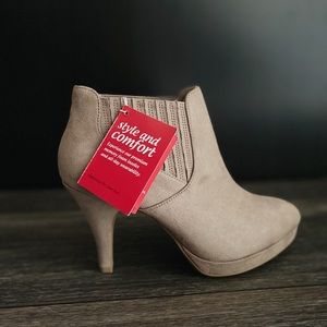 Deflex Comfort Ankle Booties - Taupe